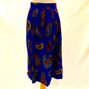 Vintage paisley skirt size M
